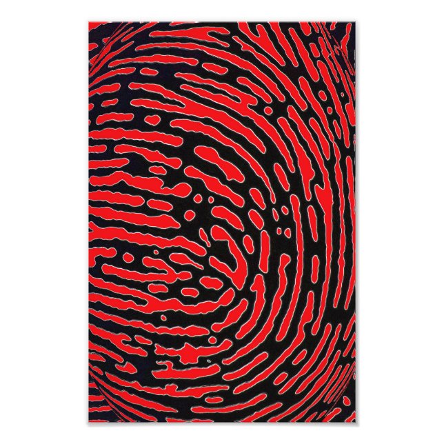 Fingeravtrycksbubbla Fototryck (Framsidan)