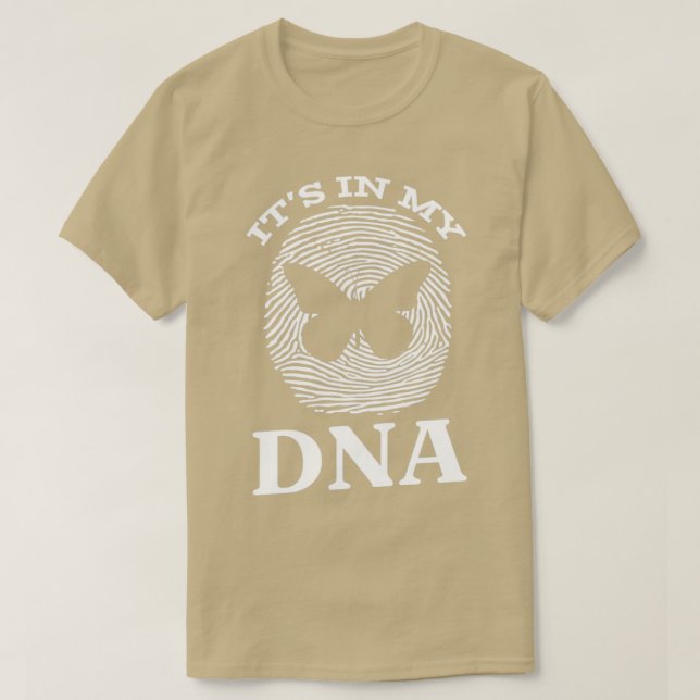 Fingeravtrycksfjäril i mitt DNA T Shirt (Design framsida)