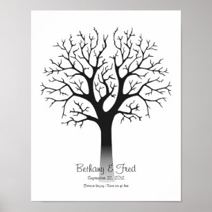 Fingeravtrycksträd 11"x14" poster