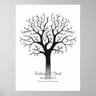 Fingeravtrycksträd 12"x16" poster