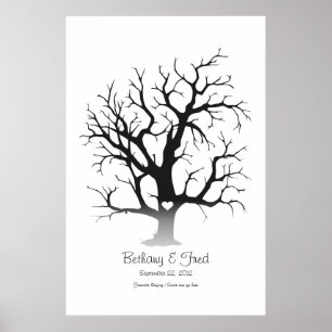 Fingeravtrycksträd 40"x60" poster