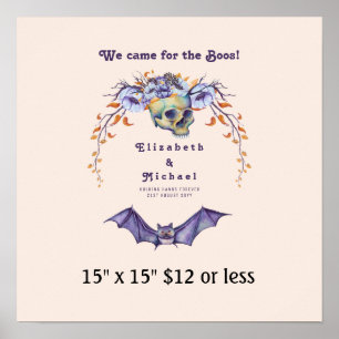 Fingeravtrycksträd Krans Halloween BOOS Budget Poster