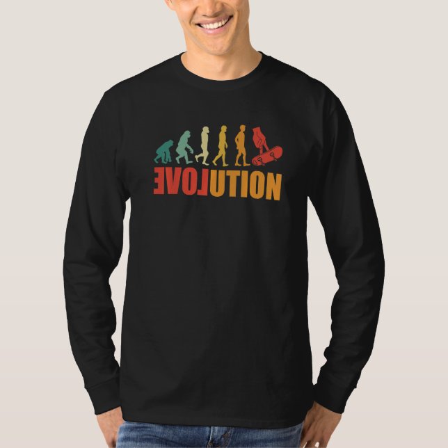 Fingerboard Evolution Finger Skateboarding Fingerb T Shirt (Framsida)