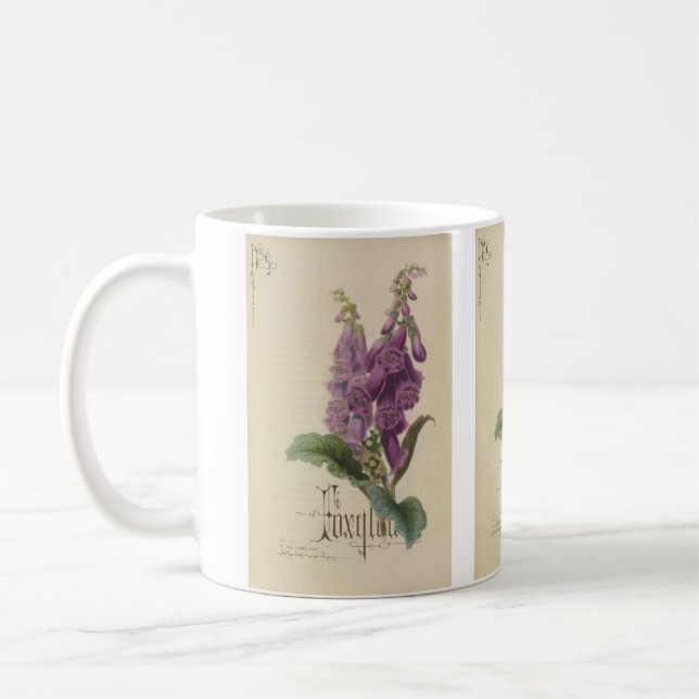 Fingerborgsblomma av Paul Jerrard Kaffemugg (Vänster)