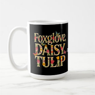 Fingerborgsblomma Tusenskönor Tulpan Blommig Vildb Kaffemugg