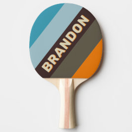 Fingerborgsrust Blek Streckad med Namn Pingisracket