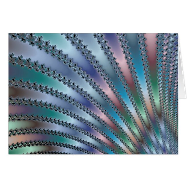 FingerFractalkonst Hälsningskort (Framsidan Horizontal)