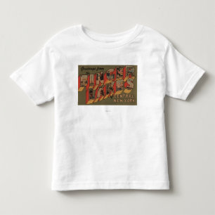 Fingerlakes New York - stora brevplatser T-shirt
