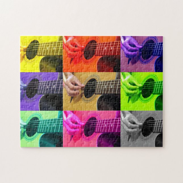 Fingerpicking gitarrspelare - 11x14 - 252 PC Pussel (Horisontell)