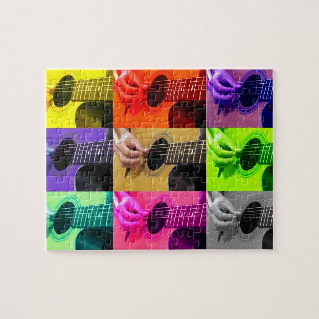 Fingerplockning Guitar Player - 8 x 10 - 110 pcs Pussel (Horisontell)