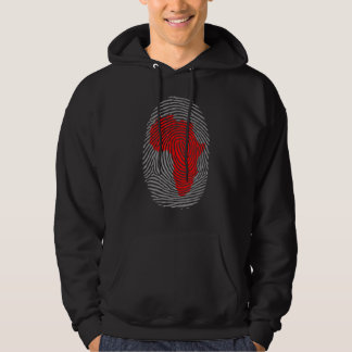 Fingerprint African American Black History Month Hoodie