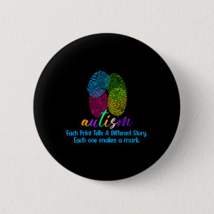 Fingerprint Autism Shirt Knapp