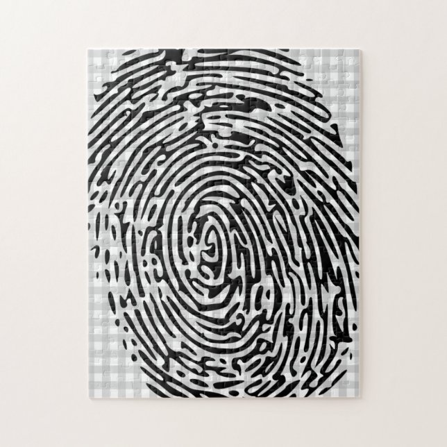 Fingerprint Jigszawa Puzzle Pussel (Vertikal)