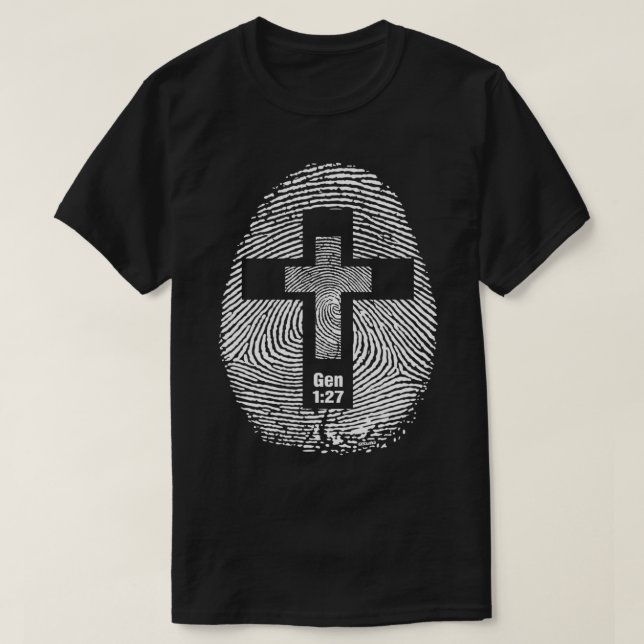 FINGERPRINT OCH KOR Design Christianinspirated gif T Shirt (Design framsida)