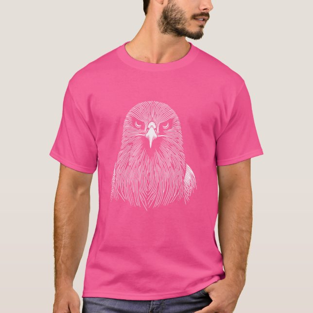 Fingerprint Stil - Hawk Pappa Mamma T Shirt (Framsida)