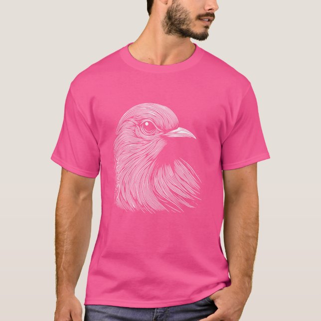 Fingerprint Stil - Nightingale Pappa Mamma T Shirt (Framsida)