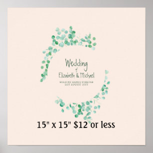 Fingerprint Träd Wandan Greenery Guestbook Budget Poster