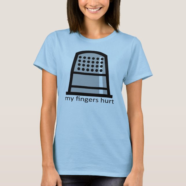 fingers_hurt t shirt (Framsida)