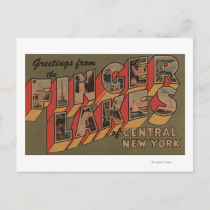 Fingersjöar, New York-Stora Brev-scenen Vykort