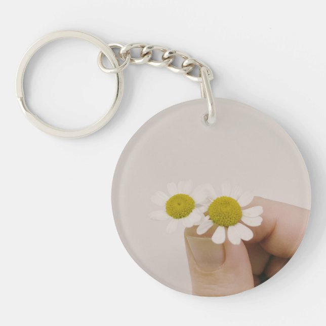 Fingertip Daisy – Estetisk Blomsterakryl (Framsidan)