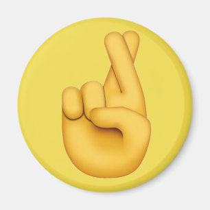 Fingrar korsade Emoji Magnet