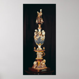Finial som göras i Manerbe nära Lisieux Poster