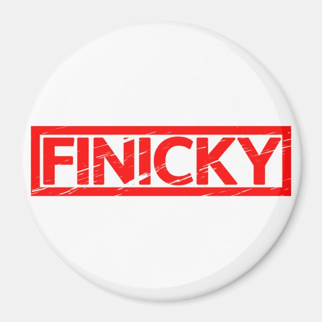 Finicky Frimärke Magnet (Framsidan)