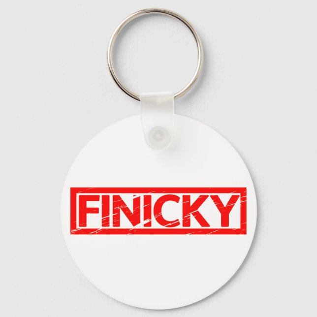Finicky Frimärke Nyckelring (Framsida)