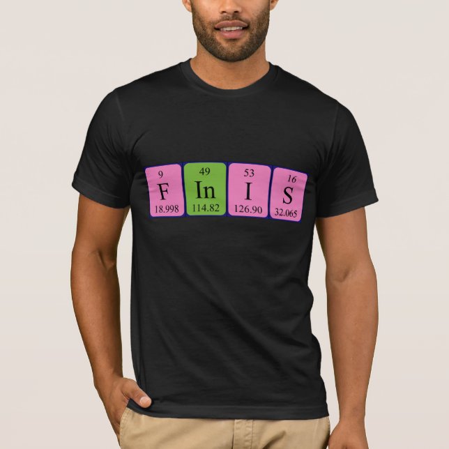 Finis Periodisk skjorta bord namn Tee Shirt (Framsida)
