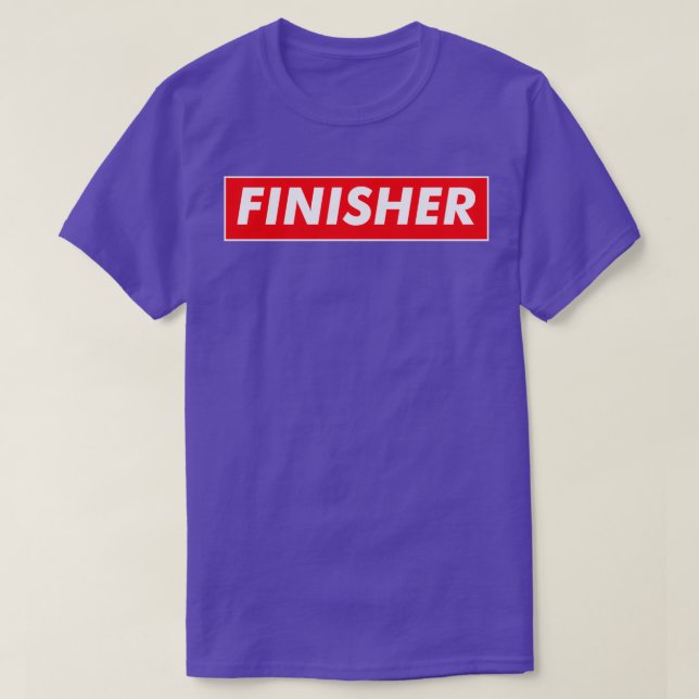 FINISHER triathlete Triathlon tävling T Shirt (Design framsida)