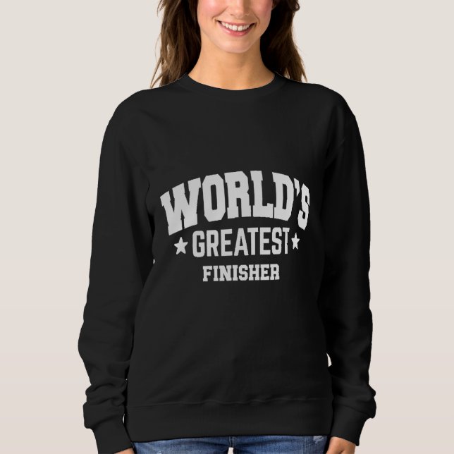 Finisher Världens Bästa 2:a Dekor Tema T Shirt (Framsida)