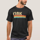 Fink Surname Funny Retro Vintage 80S 90S Birthday T Shirt<br><div class="desc">Coolan "Fink"-grafik med vintage färg är en perfekt gåva eller present till manar eller kvinnor som du vill överraska. Köp designen nu!</div>