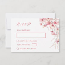 Finkonst Rosa Boho Blommig Bröllop