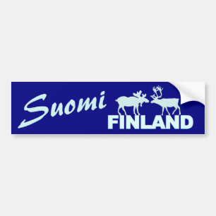 Finland älg- & renbildekal bildekal