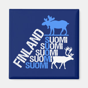 Finland älg- & renmagnet magnet