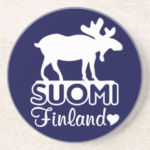 Finland älgkustfartyg underlägg sandsten