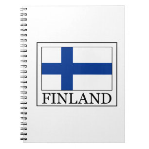 Finland Anteckningsbok Med Spiral
