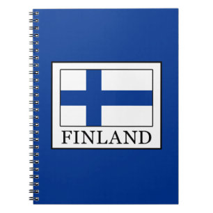 Finland Anteckningsbok Med Spiral