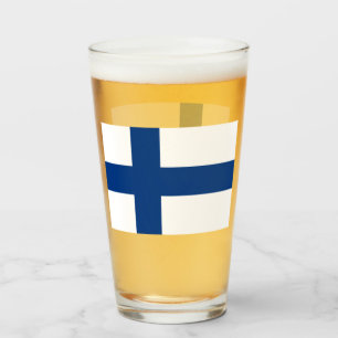 FINLAND BEER GLASS GLASKOPP