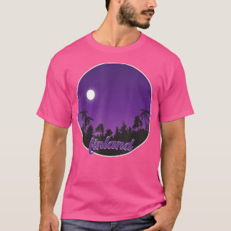 finland By night with Palms T Shirt