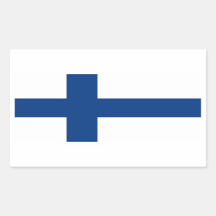 Finland/Finland/Finland (civil) Flagga Rektangulärt Klistermärke