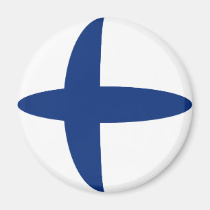 Finland Fisheye flaggamagnet Magnet