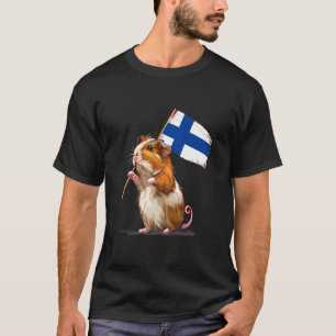 Finland Flag Marsvin finne finska rötter finska T Shirt