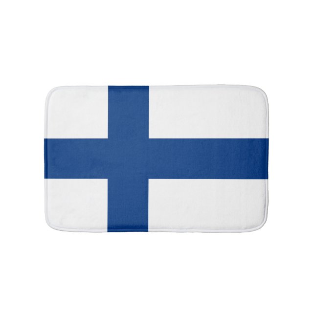 Finland flagga badrumsmatta (Framsidan)