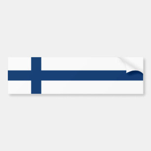 Finland Flagga Bildekal