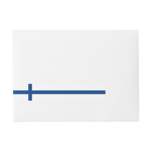 Finland flagga etikettband