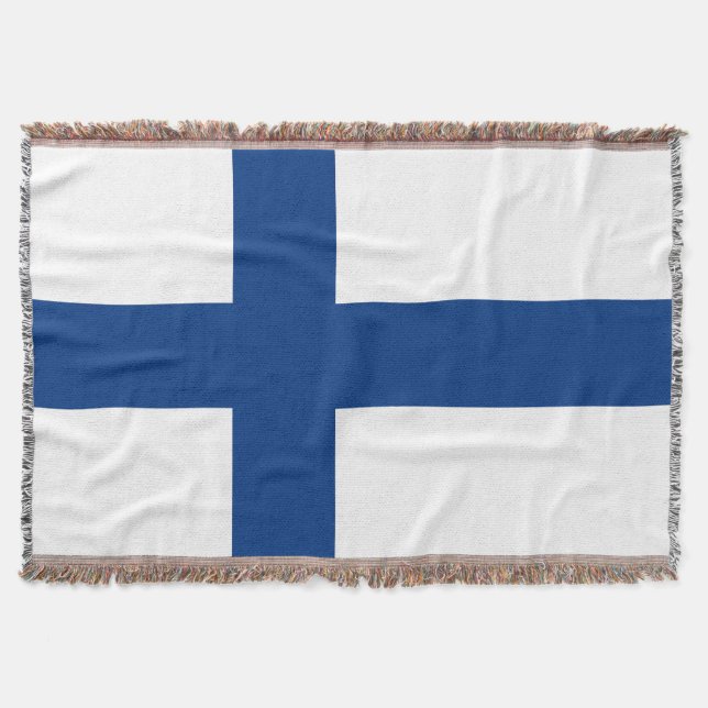 Finland flagga filt (Framsidan)