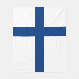 Finland flagga fleecefilt