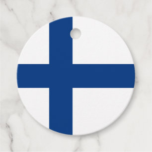 Finland flagga gåvor etiketter
