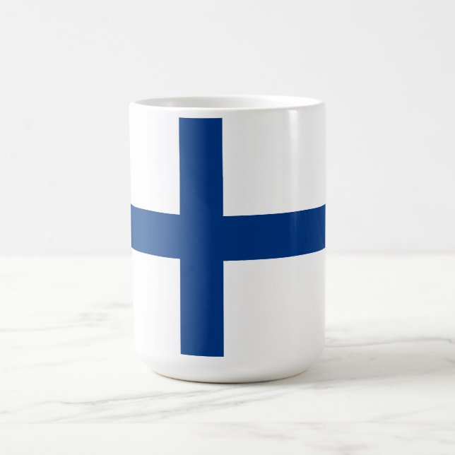 Finland flagga kaffemugg (Center)